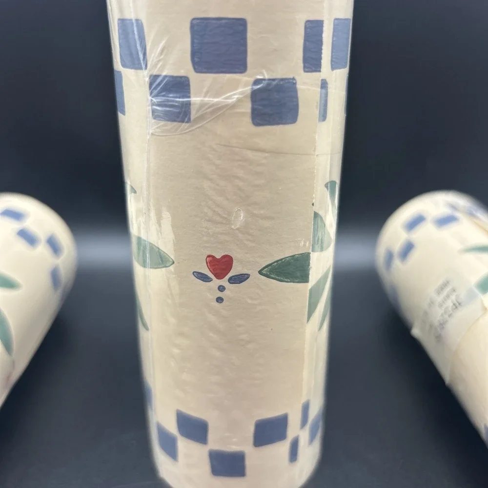 Country Hearts Prepasted Wallpaper Border 3x 5 Yard Rolls Vintage Cottagecore